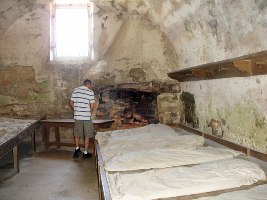 Brian Duquette INSIDE the fort